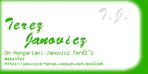 terez janovicz business card